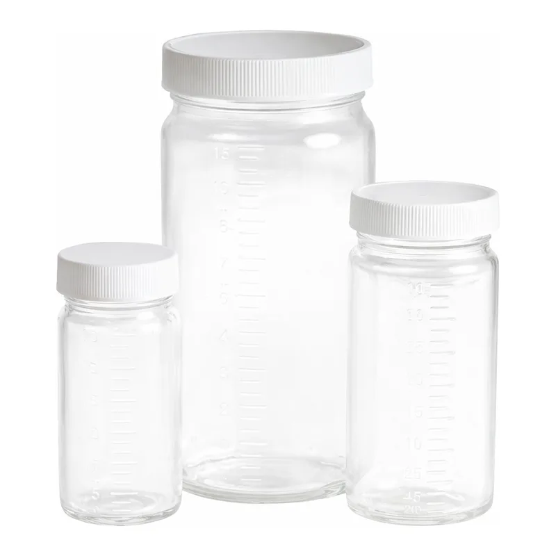 Graduated Glass Bottle Beakers