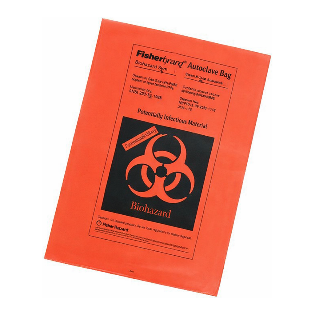 Orange Autoclave Bags without Sterilization Indicator