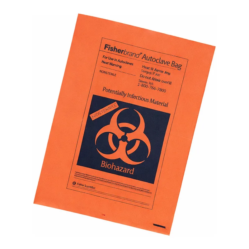 Orange Autoclave Bags With Sterilization Indicator