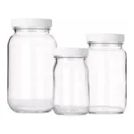 Clear Standard Wide Mouth Glass Bottles