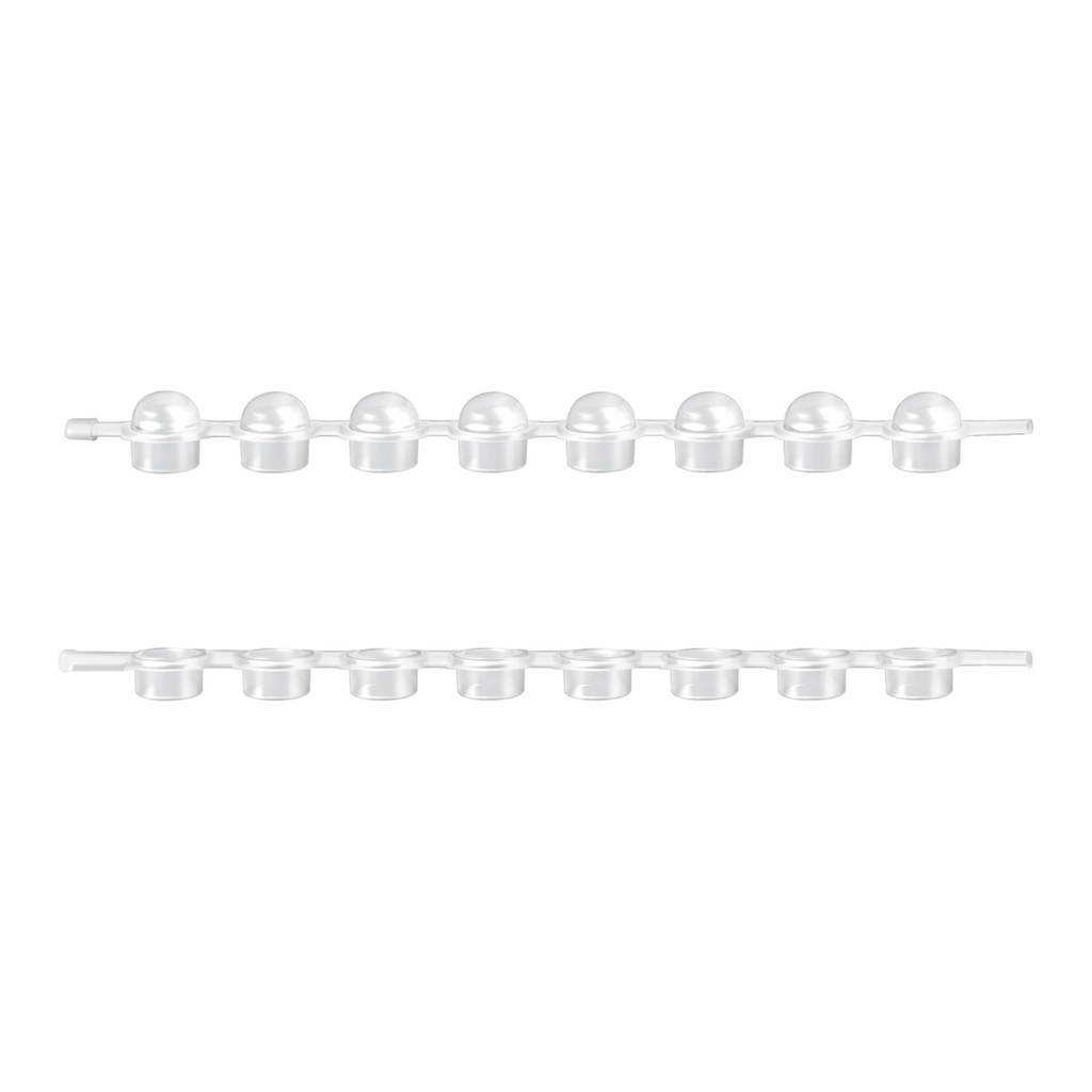 Flat and Domed 8-Cap Strips, Flat Cap Strips