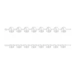 Flat and Domed 8-Cap Strips, Flat Cap Strips