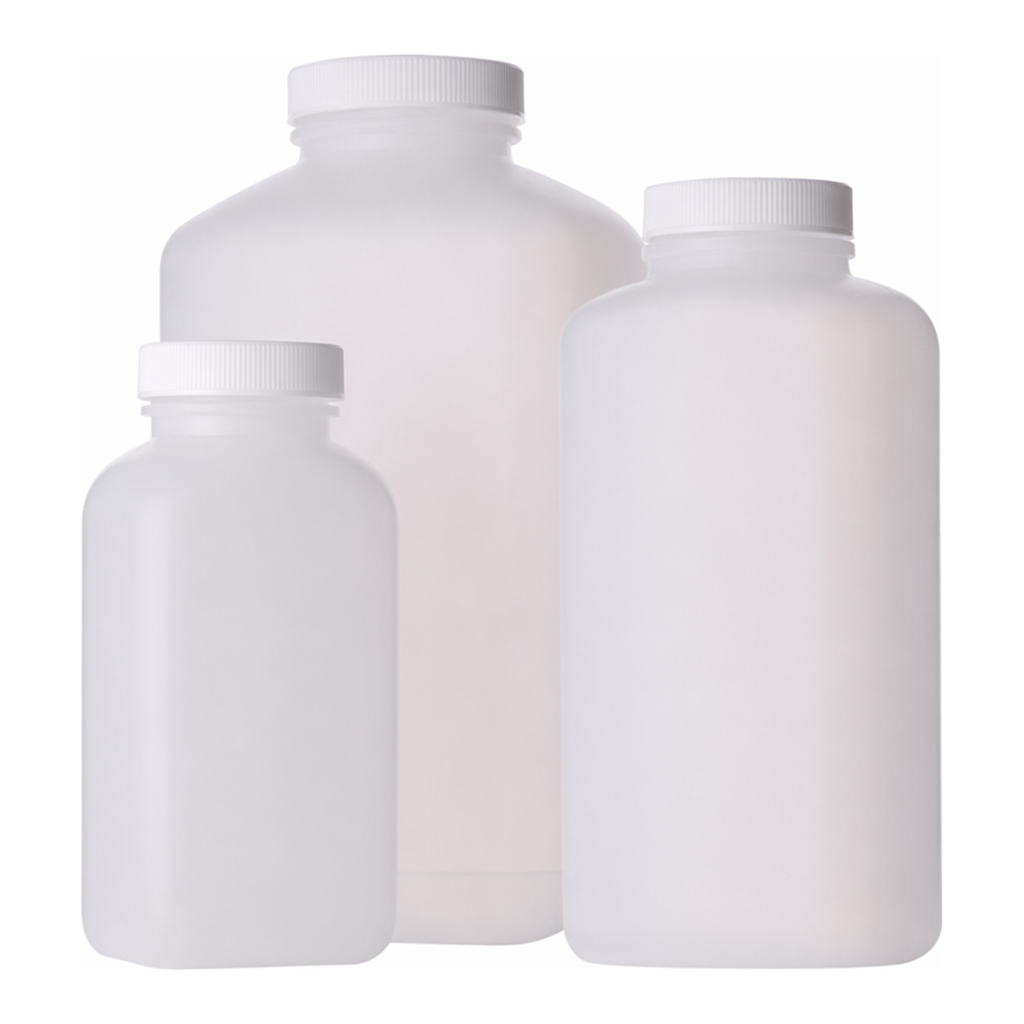 HDPE Oblong Bottles with Polypropylene Caps