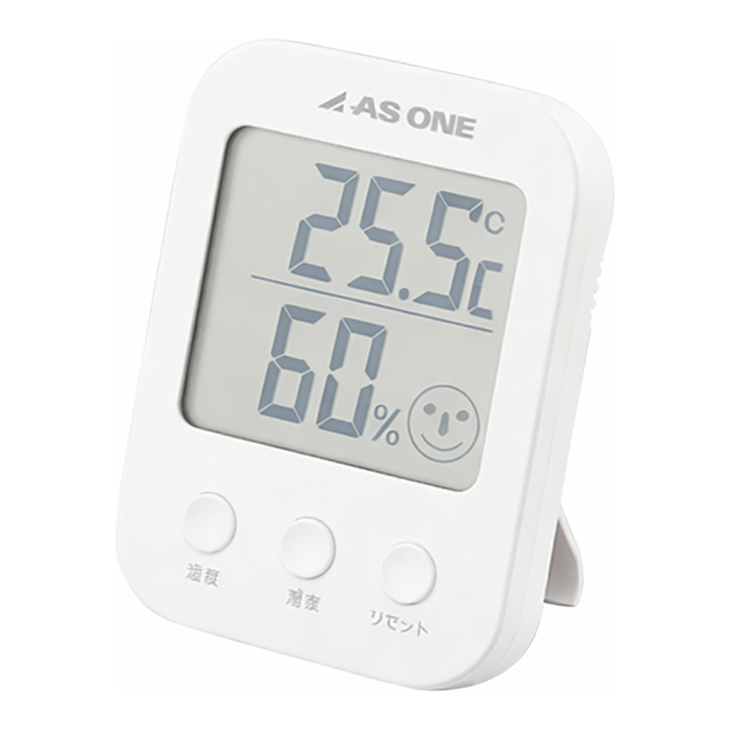 AS ONE Thermo-Hygrometer White