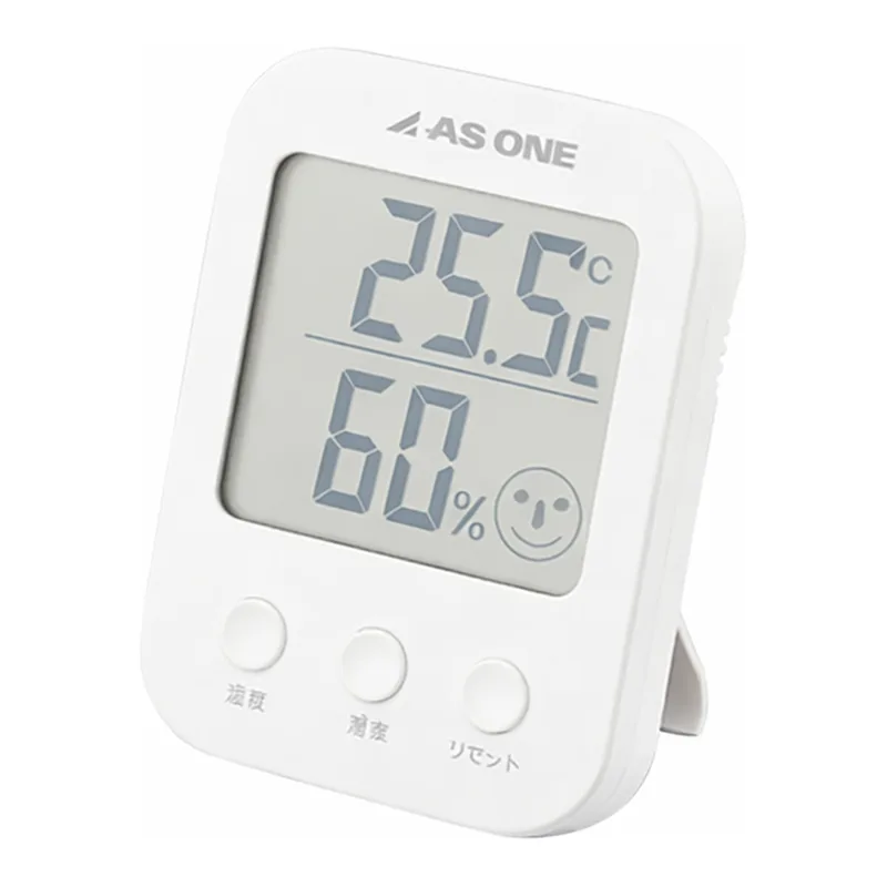 AS ONE Thermo-Hygrometer White