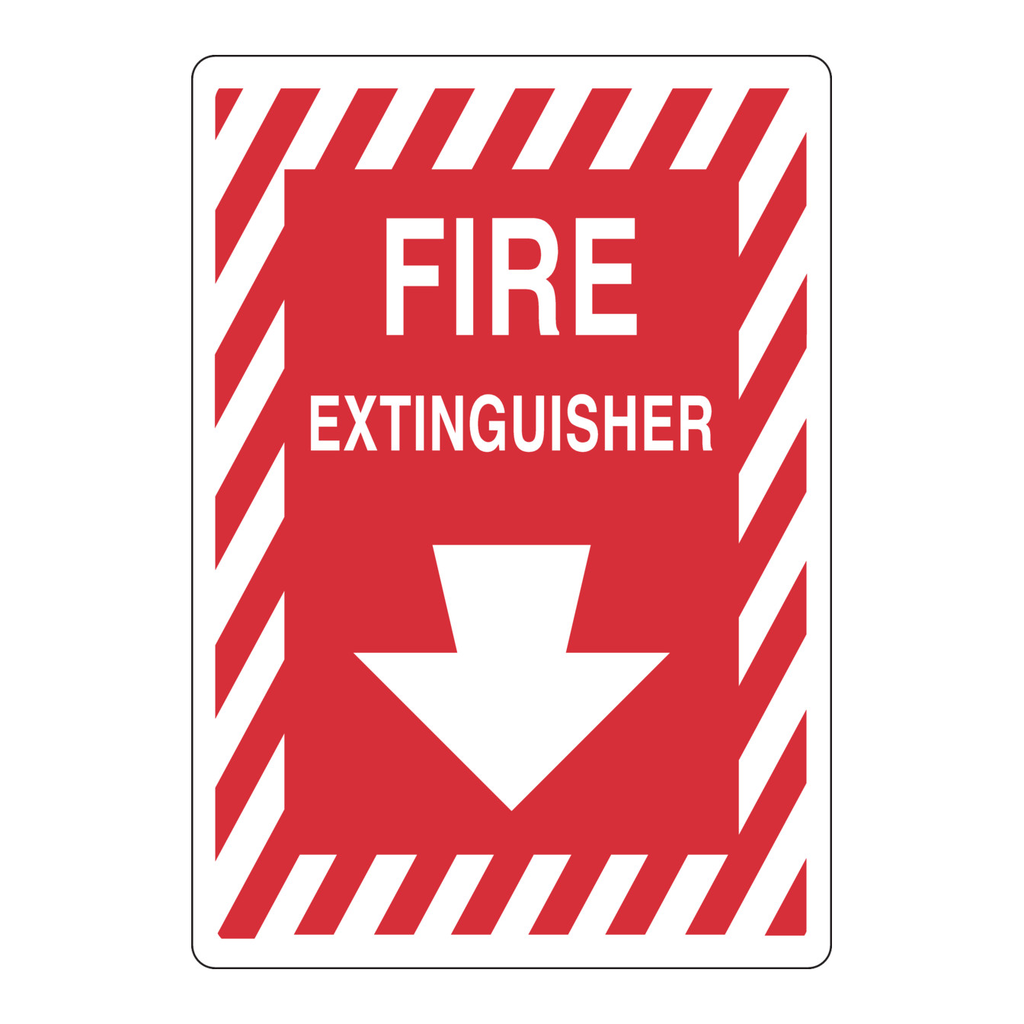 Brady Fire Extinguisher Sign