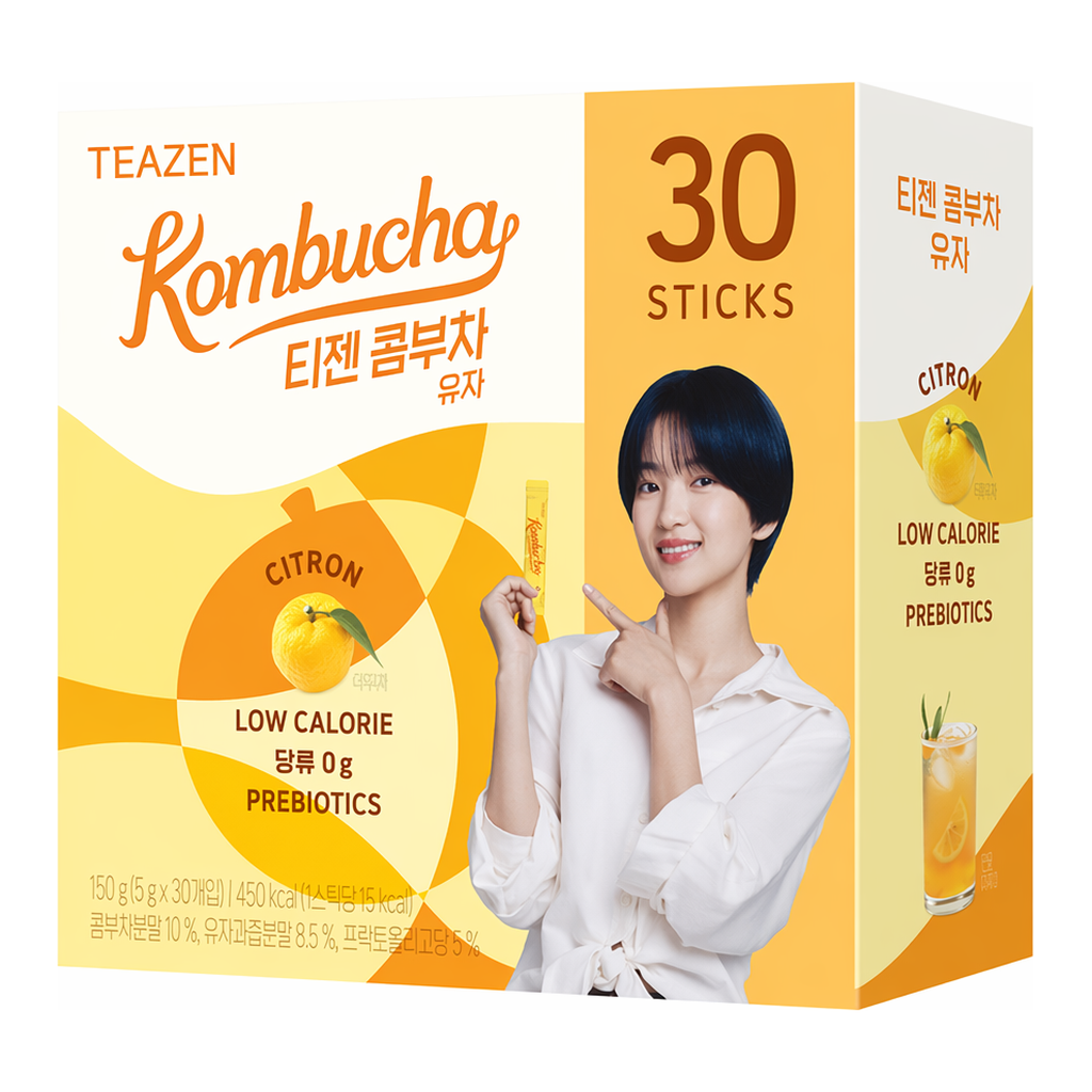 OFFICENEX 티젠 콤부차(유자맛/5g*30T)