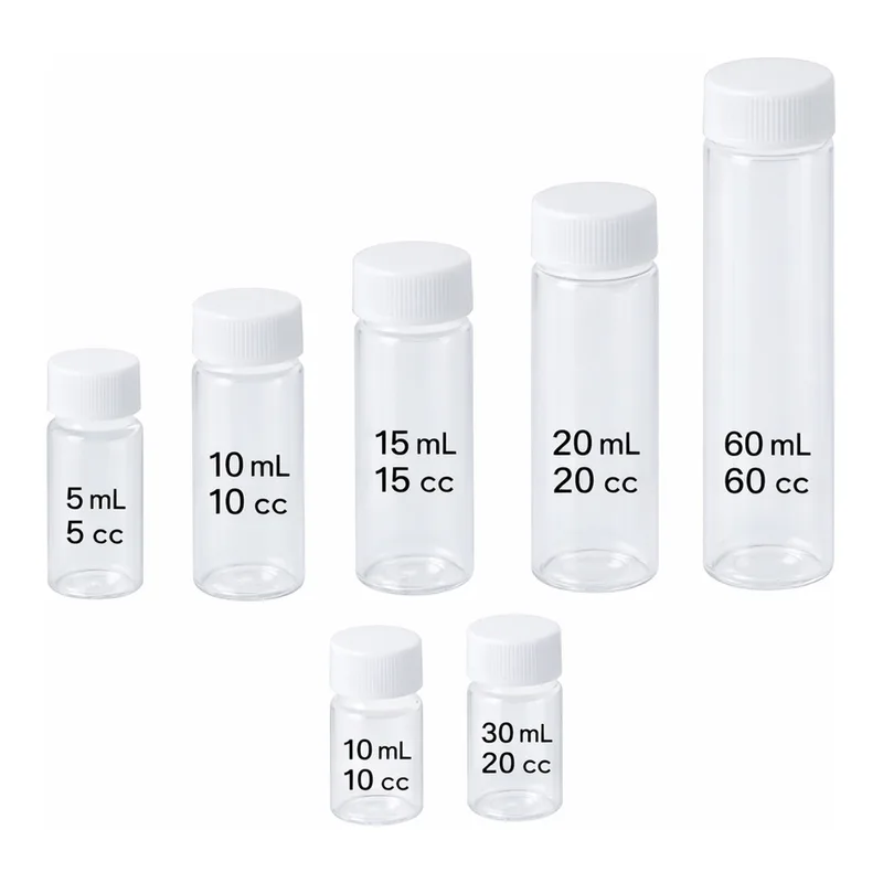 AS ONE PET Screw Vial, PET 스크루 캡 바이알
