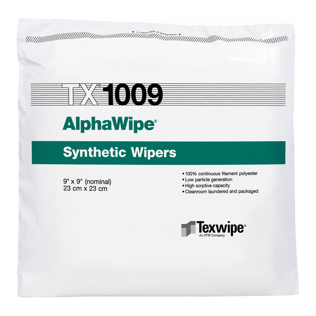 Thermo Fisher Scientific AlphaWipe AlphaWipe Dry, Non-Sterile, 100% polyester, cut-edge wipers, 9 x 9 in.; Stacked