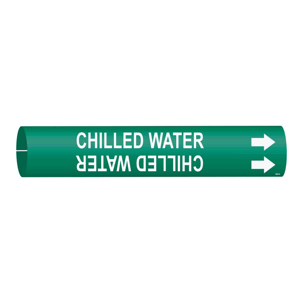 Brady CHILLED WATER Snap-On/Strap-On Pipe Marker