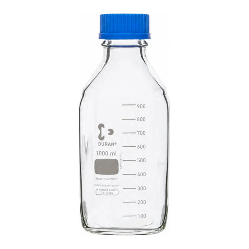 DURAN square bottle GL45, 1000 ml, clear
