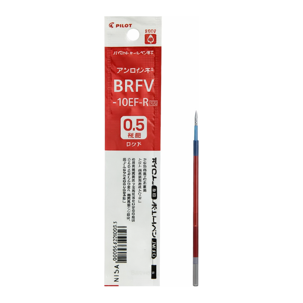 OFFICENEX 파이롯트 아크로볼 0.5 리필심 레드(BRFV-10EF-R)
