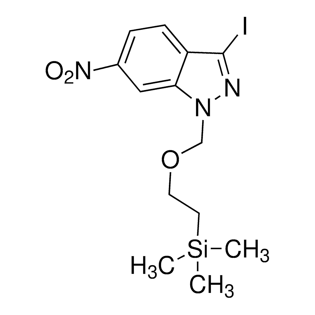 Merck 3-Iodo-6-nitro-1-[[2-(trimethylsilyl)ethoxy]methyl]-1H-Indazole