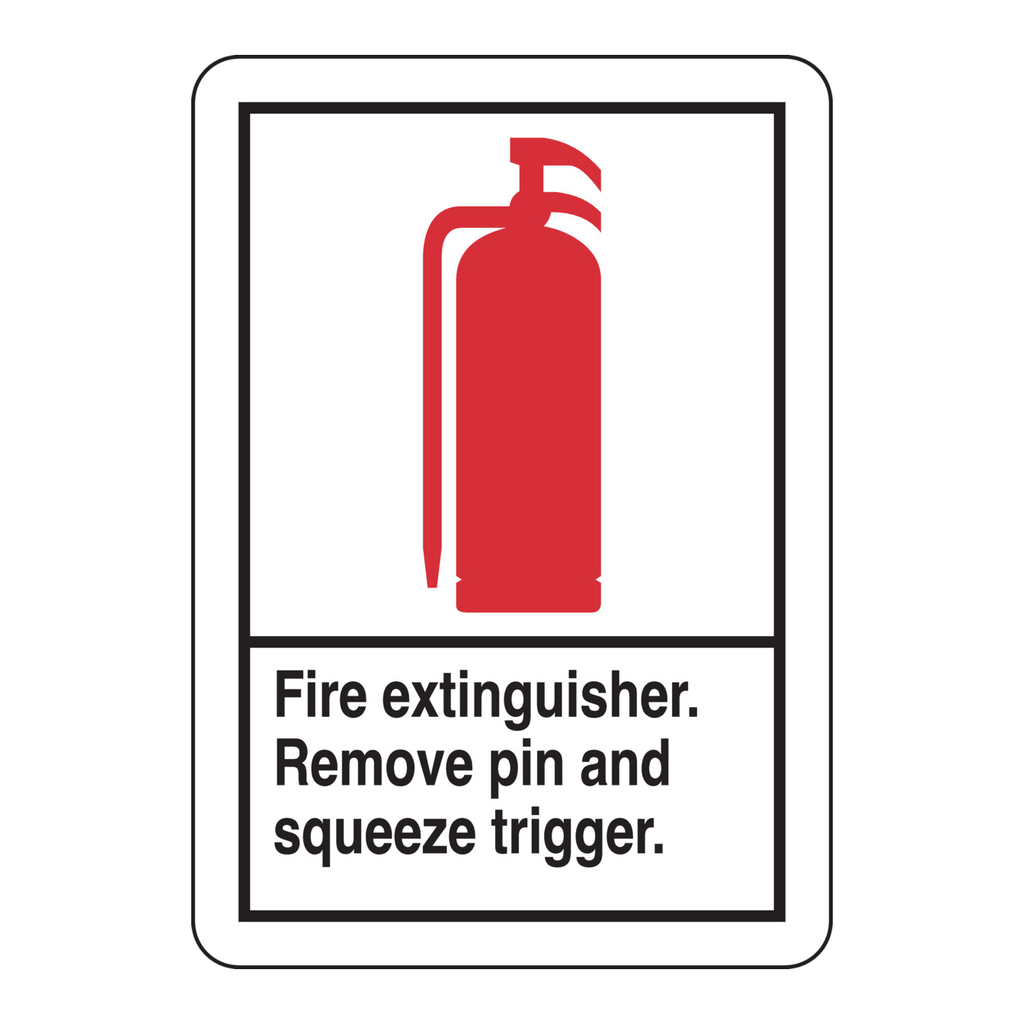 Brady Fire Extinguisher Sign