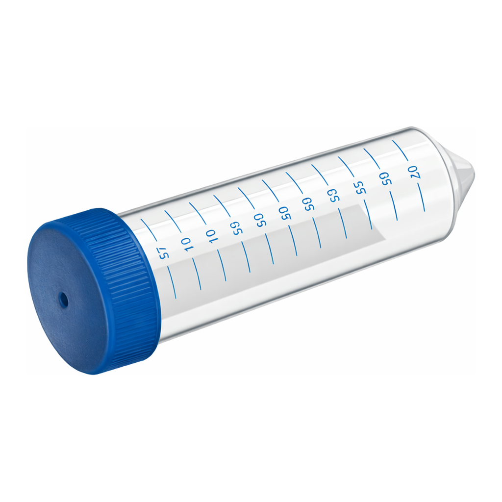 Greiner Bio One TUBE, 50 ML, PP, 30/115 MM, CONICAL BOTTOM,CELLSTAR®, BLUE SCREW CAP, NATURAL, GRADUATED, WRITING AREA, STERILE, 20 PCS./BAG