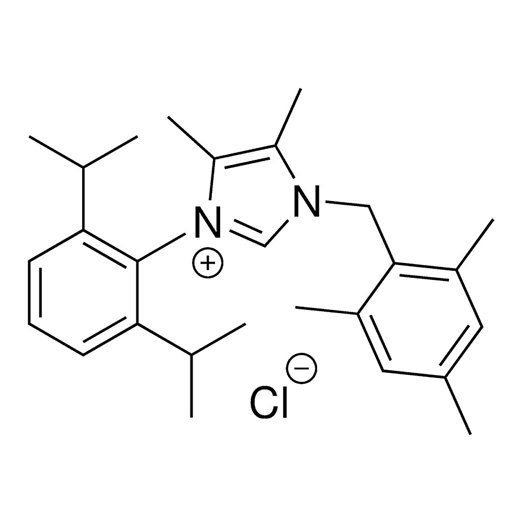 Merck 3-(2,4,6-Trimethylbenzyl)-1-(2,6-diisopropylphenyl)-4,5-dimethylimidazolium chloride