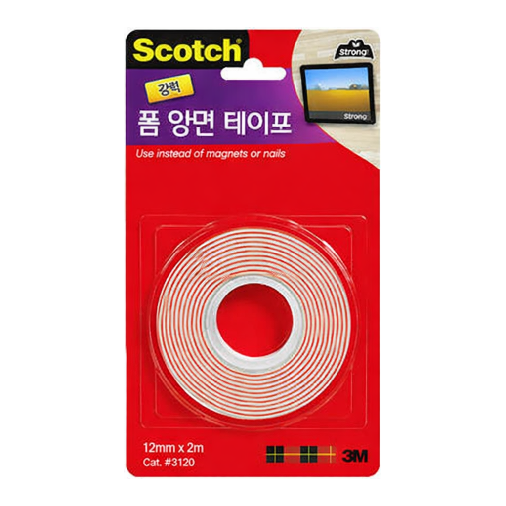 OFFICENEX 3M 스카치강력폼양면테이프 3120(12mmx2.0m)