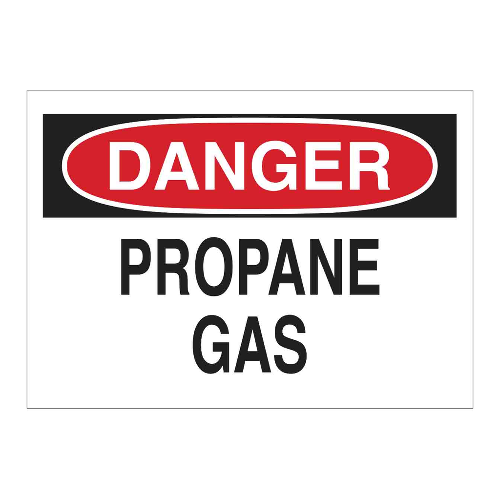 Brady DANGER Propane Gas Sign