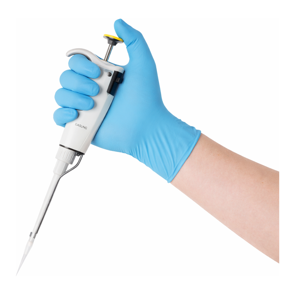 Daihan Science WisdGloveTM Premium Nitrile Clean Glove, for Exam & Foodstuff, L240mm, With Text