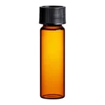 Waters LCGC Certified Amber Glass 15 x 45 mm Screw Neck Vial, with Cap and Preslit PTFE/Silicone Septum 4 mL Volume, 100/pk