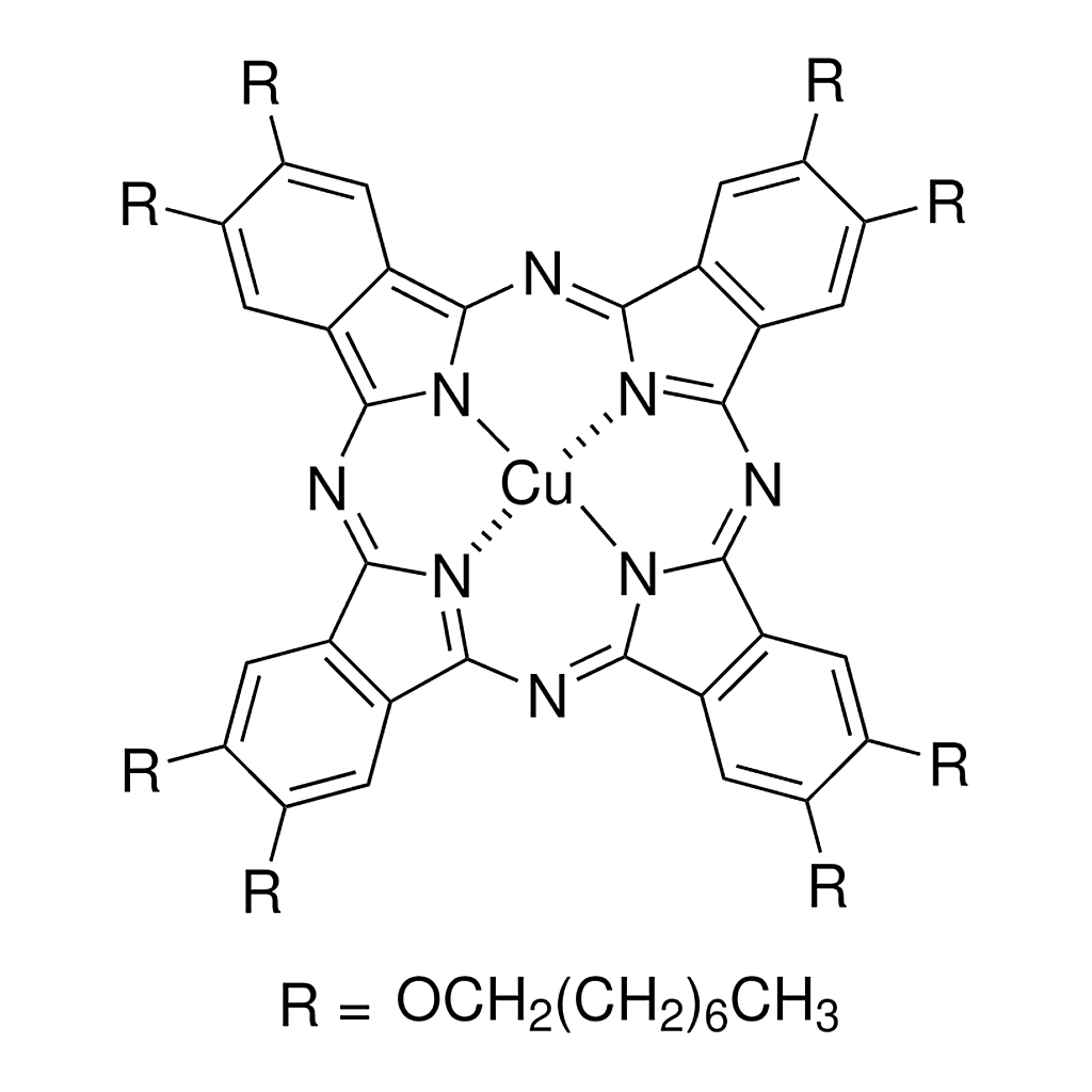 Merck Copper(II) 2,3,9,10,16,17,23,24-octakis(octyloxy)-29H,31H-phthalocyanine