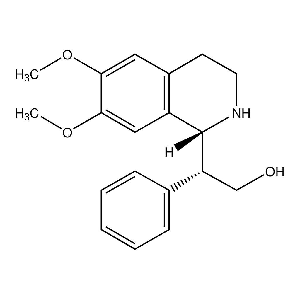 Merck (R*)-2-((R*)-6,7-Dimethoxy-1,2,3,4-tetrahydro-isoquinolin-1-yl)-2-phenyl-ethanol