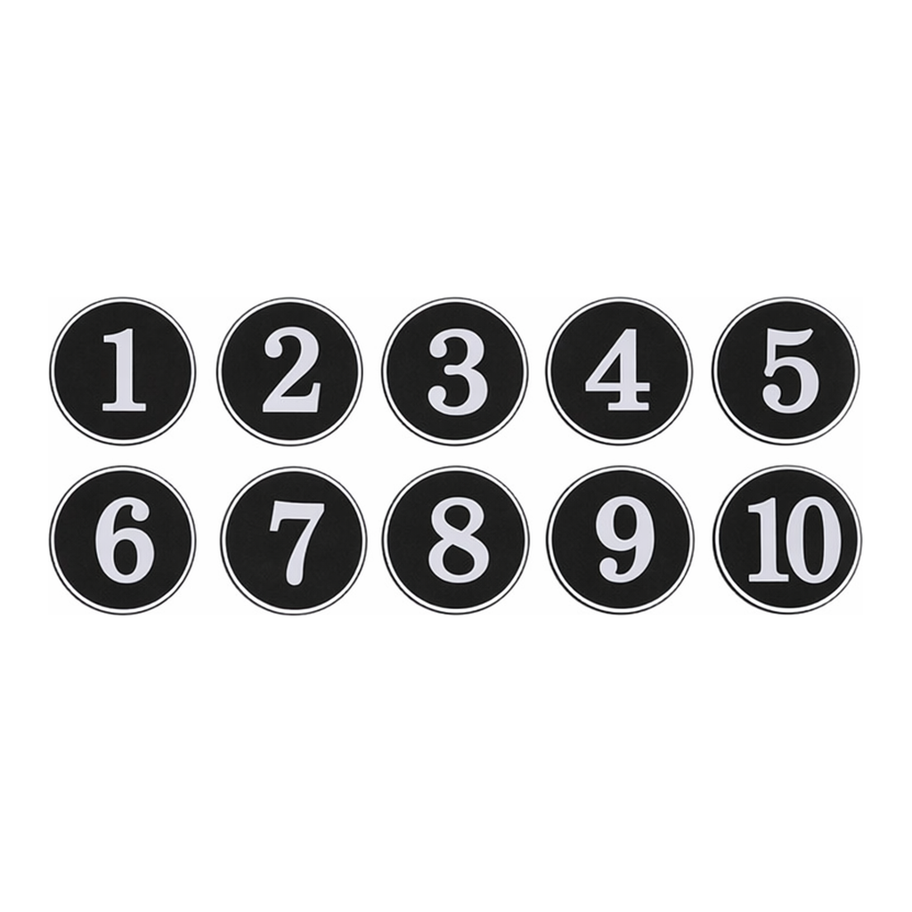 OFFICENEX [P]아트사인 번호판35(에폭시/검정)(1130/지름35 (10개입))