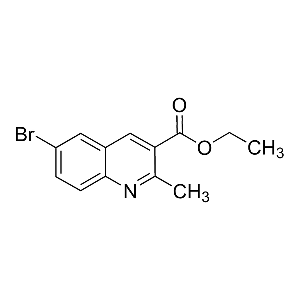 Merck 6-Bromo-2-methylquinoline-3-carboxylic acid ethyl ester