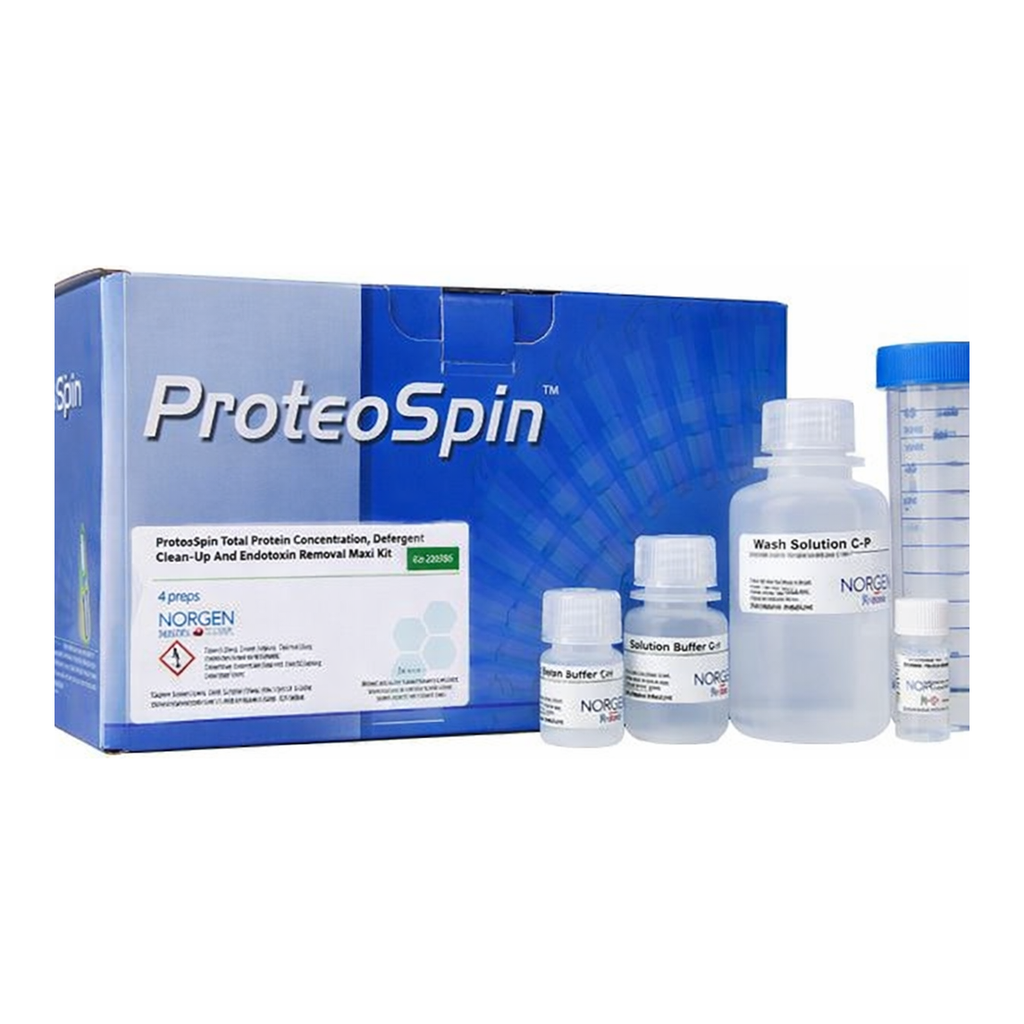 Norgen ProteoSpin Total Protein Concentration, Detergent Clean-Up and Endotoxin Removal Maxi Kit