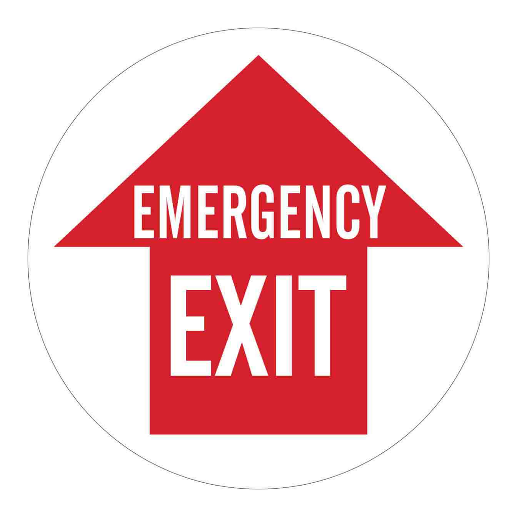 Brady EMERGENCY EXIT Floor Sign