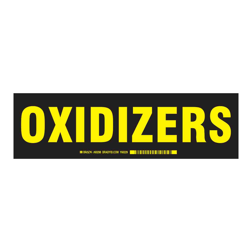 Brady OXIDIZERS Label