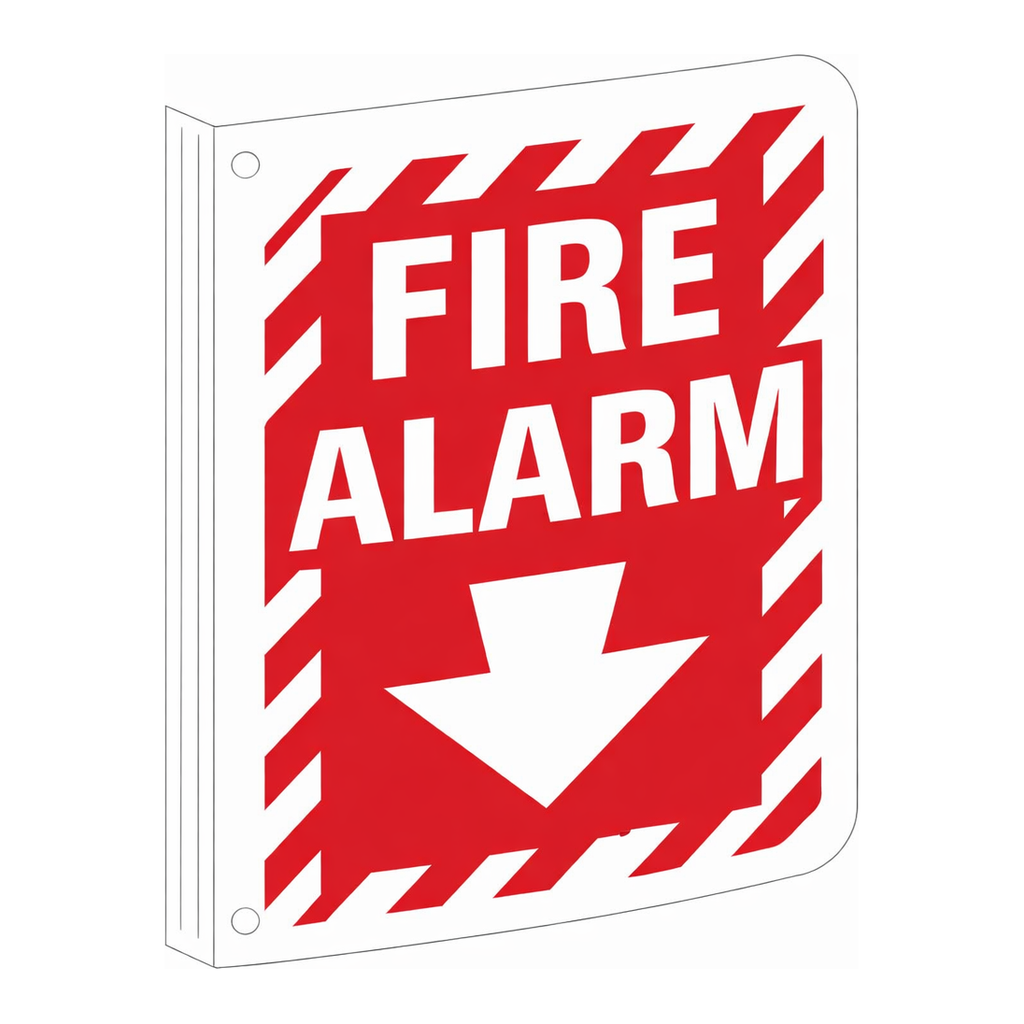 Brady L Fire Alarm Sign
