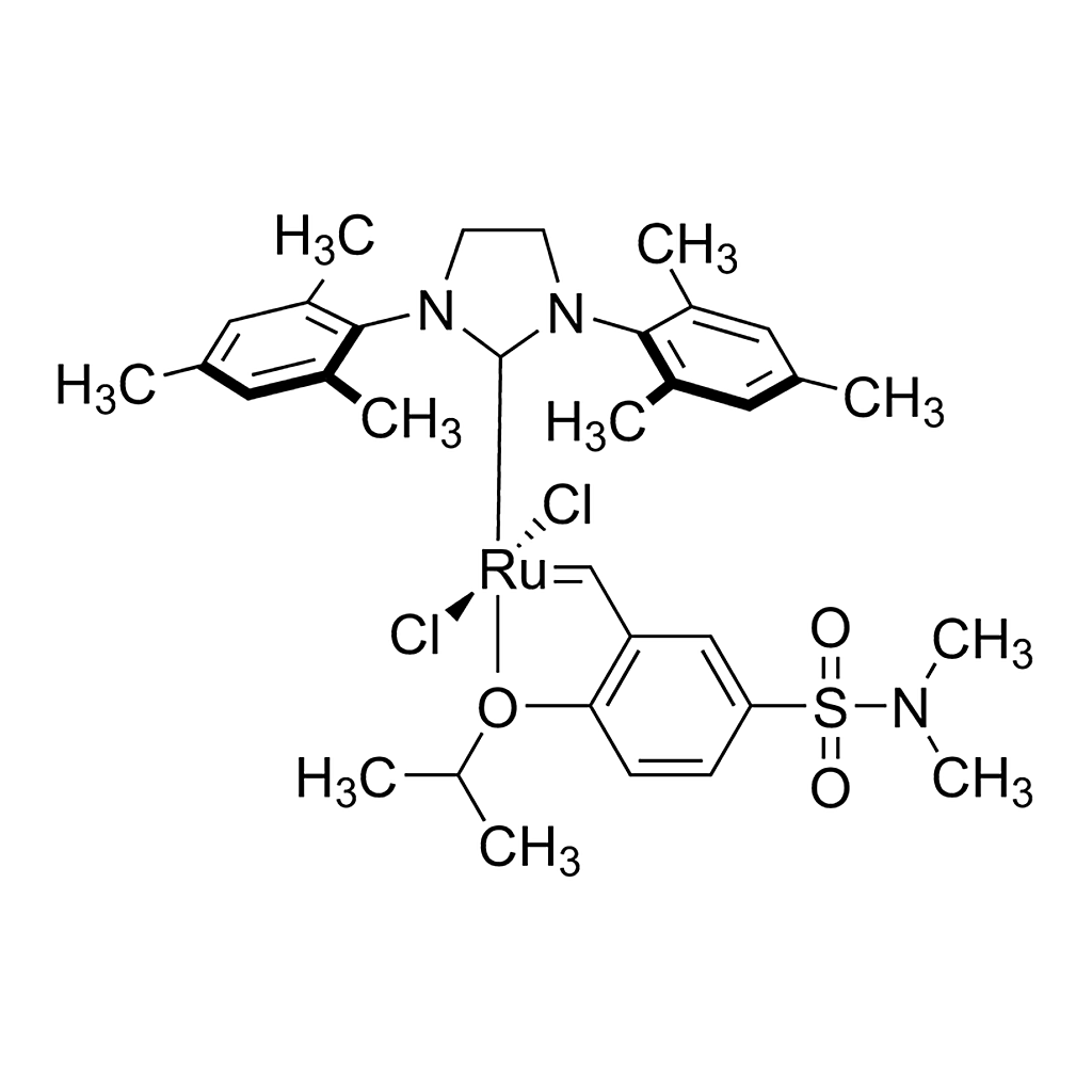 Merck Dichloro[1,3-bis(2,4,6-trimethylphenyl)-2-imidazolidinylidene][[5-[(dimethylamino)sulfonyl]-2-(1-methylethoxy-O)phenyl]methylene-C]ruthenium(II)
