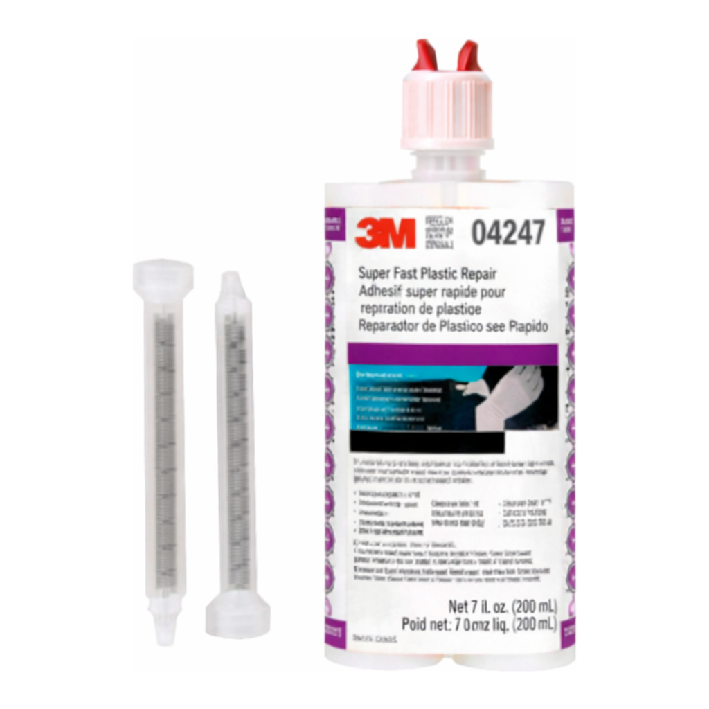 Daihan Science 3M Super Fast Plastic Repair Urethane Adhesive, Dual-Syringe Cartridge System,