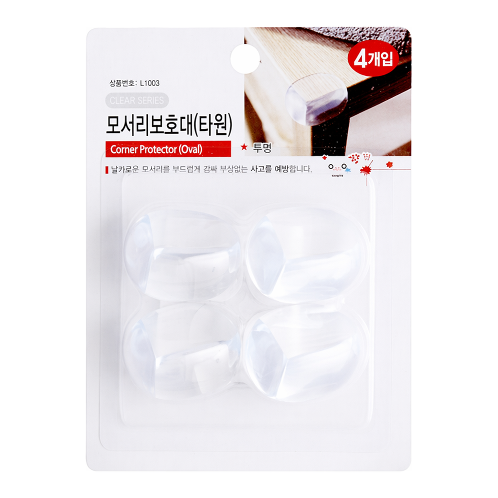 OFFICENEX [P]모서리보호대타원 L1003 (9867/4개입/아트사인)