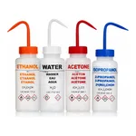 Merck Azlon Multi-Lingual Safety Wash Bottles With Driplok Vapor Venting