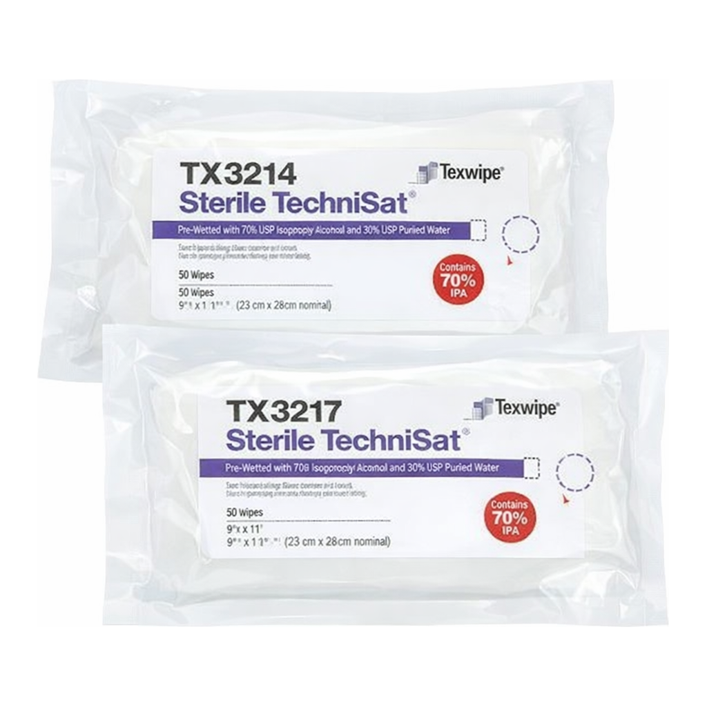 Texwipe TECHNISAT PRE-WETTED NONWOVEN CLEANROOM WIPERS, STERILE