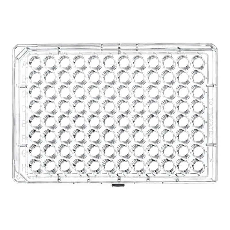 Greiner Bio One CELL CULTURE MICROPLATE, 96 WELL, PS, F-BOTTOM(CHIMNEY WELL), CLEAR, ADVANCED TC, LID WITH CONDENSATION RINGS, STERILE, SINGLE PACKED