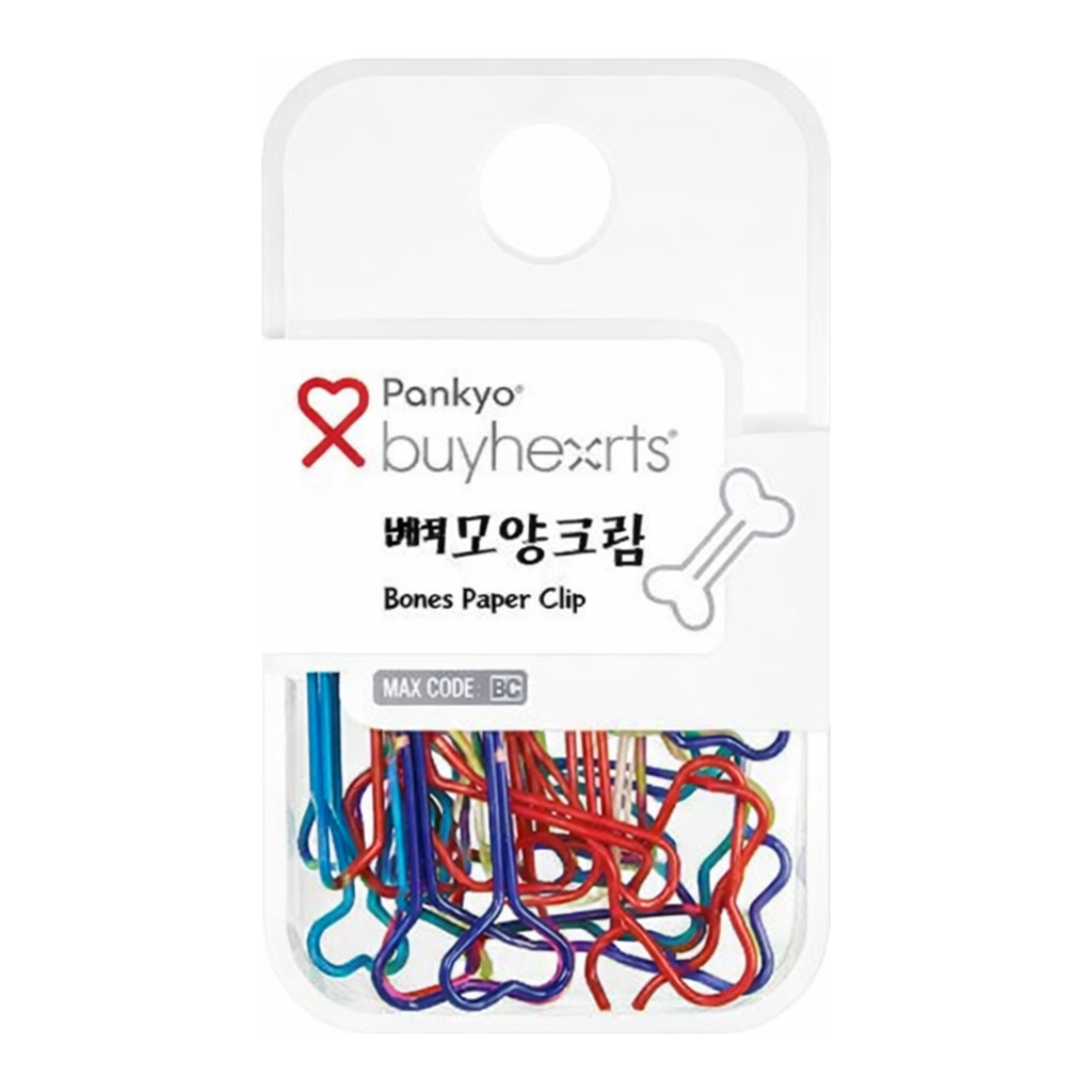 OFFICENEX 바이하츠 뼈모양크립(20개입)