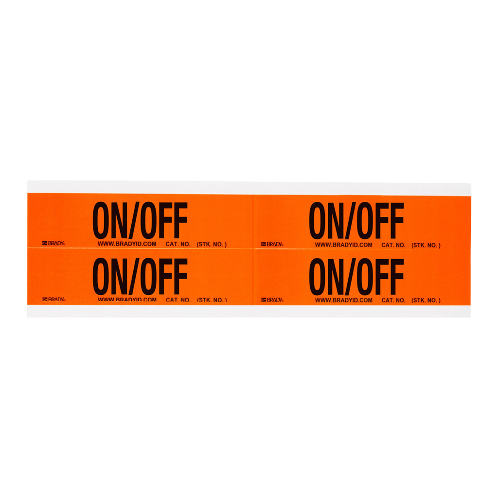 Brady On Off Labels