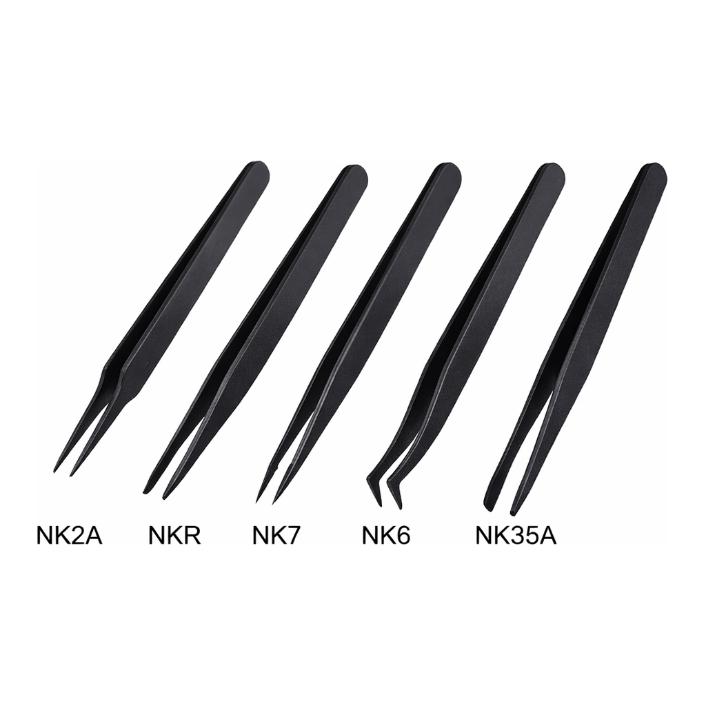 AS ONE Conductive Tweezer NK (SCC), 제전 핀셋NK(도전·내산·비자성타입)(표면세척·클린팩)