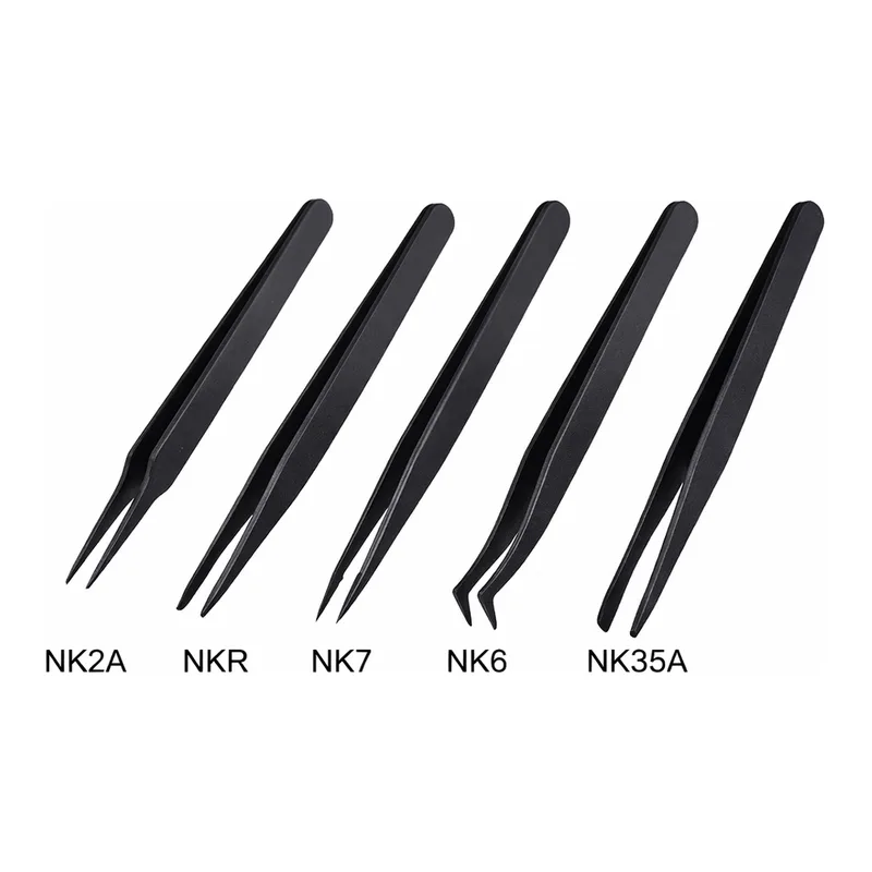 AS ONE Conductive Tweezer NK (SCC), 제전 핀셋NK(도전·내산·비자성타입)(표면세척·클린팩)