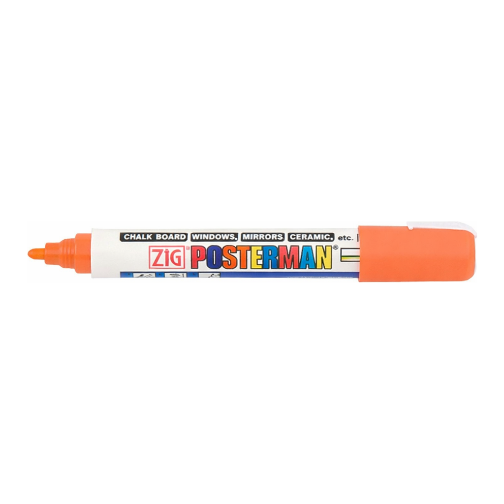 OFFICENEX 지그 포스터맨 수성 마카(2mm/형광오렌지)