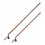 AS ONE Burette (with PTFE Cock, Amber), 뷰렛(PTFE 콕, 갈색)