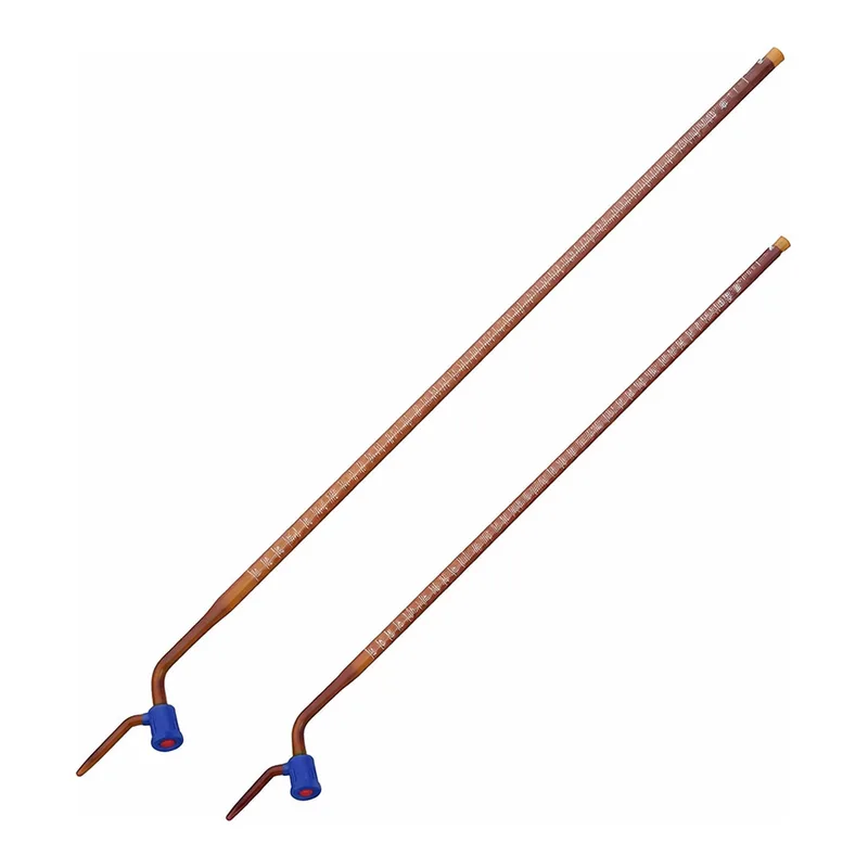 AS ONE Burette (with PTFE Cock, Amber), 뷰렛(PTFE 콕, 갈색)