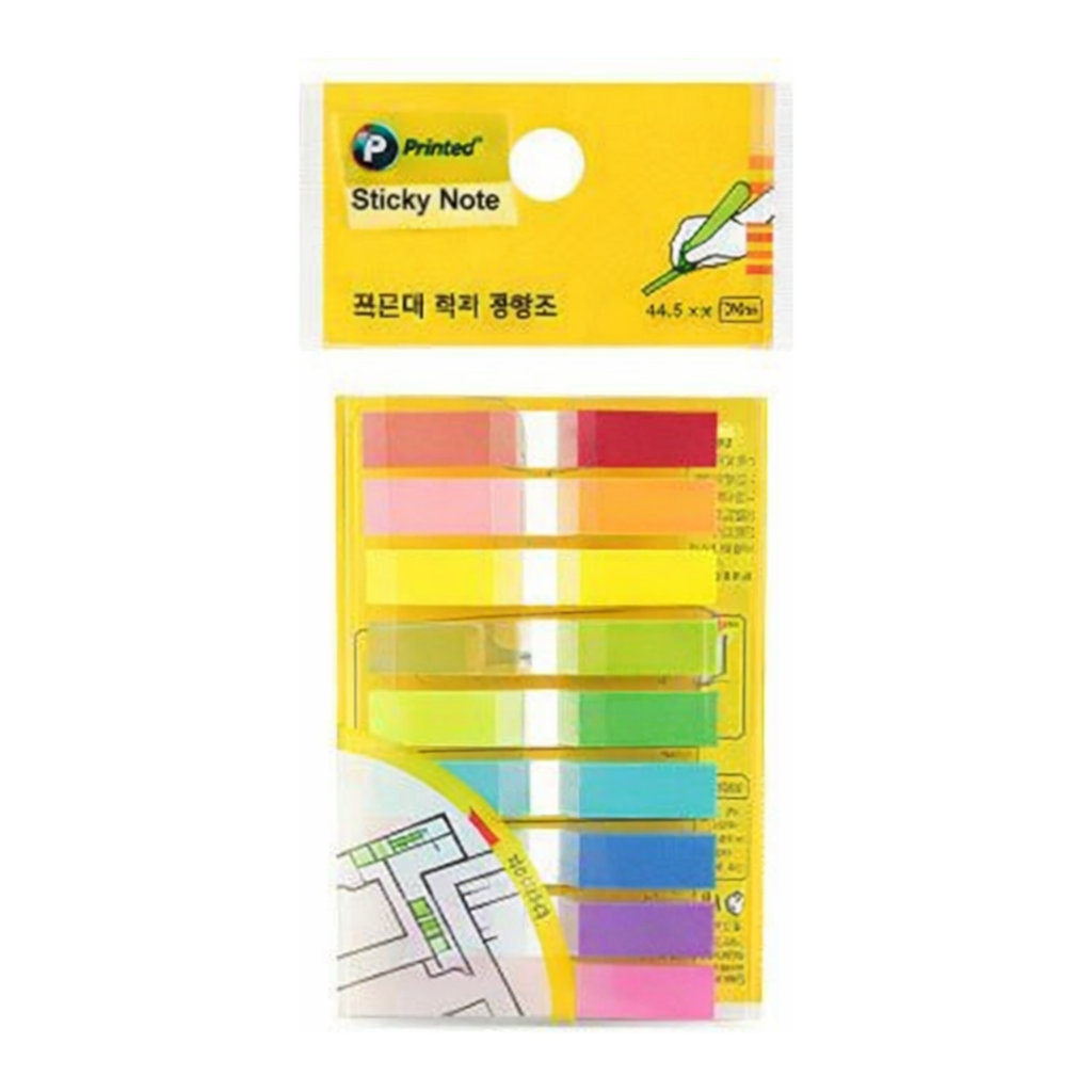 OFFICENEX 프린텍 스티키노트 팝업플래그 9색 44*6 20매 F4406-9