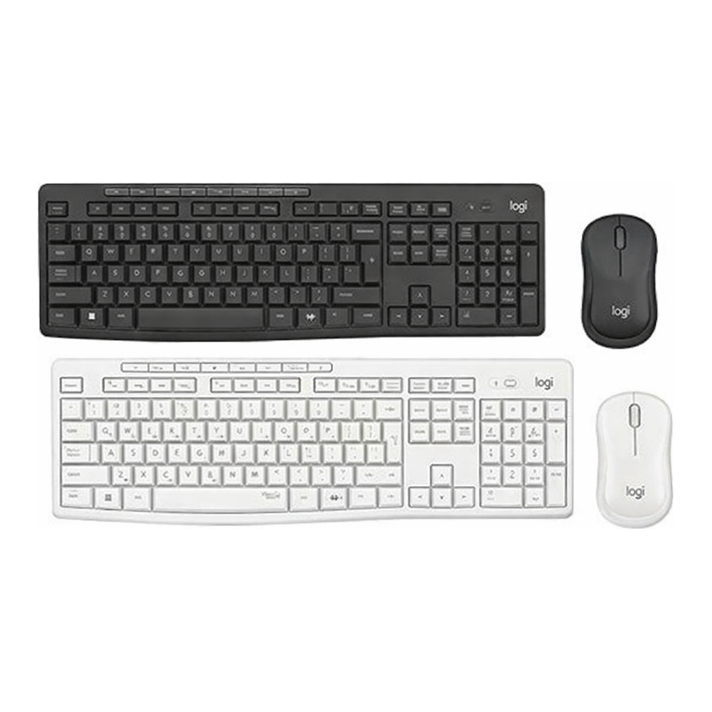 OFFICENEX 무선 무소음 키보드 마우스 콤보(MK295/화이트/Logitech)