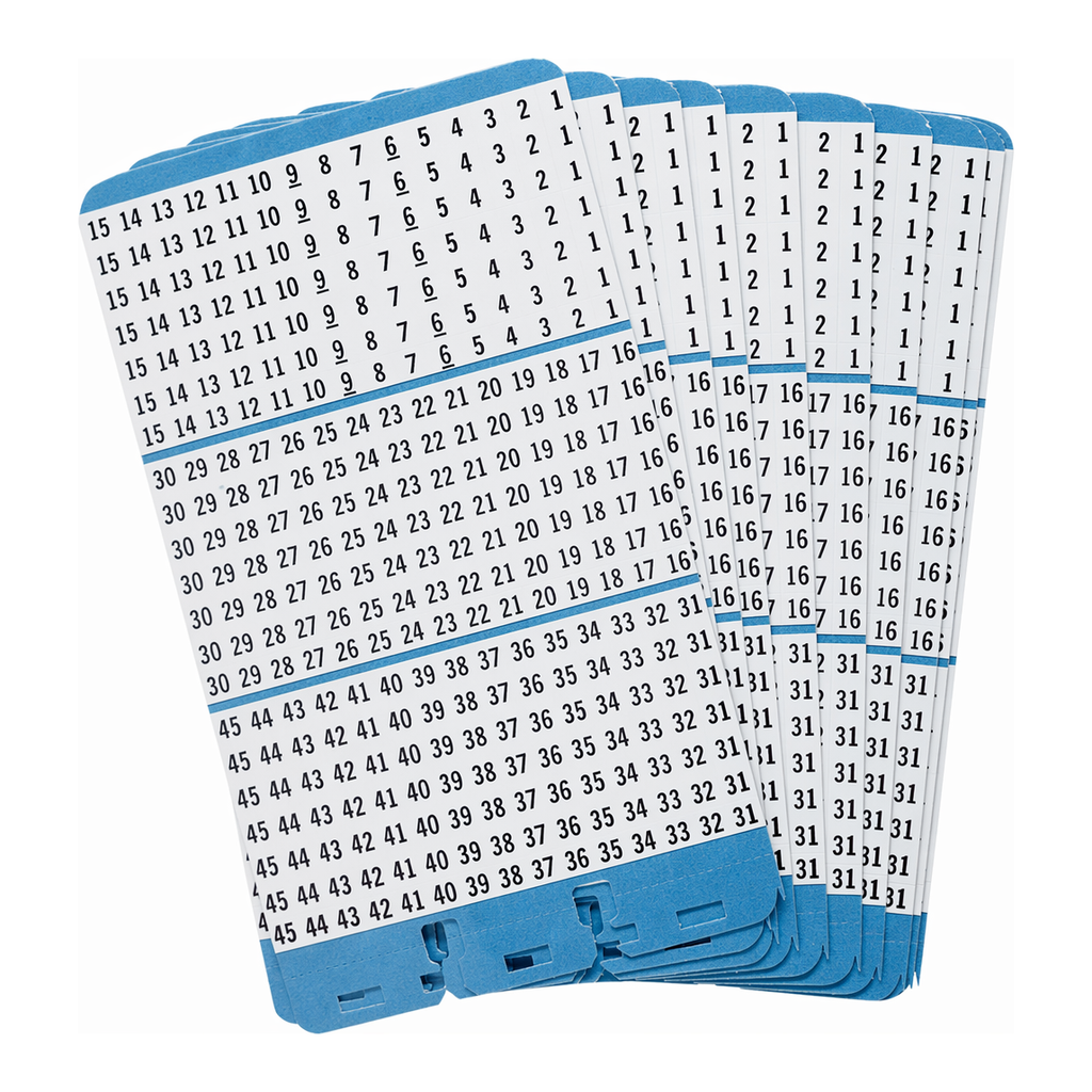 Brady Porta-Pack Consecutive Number Ten Pack Refills