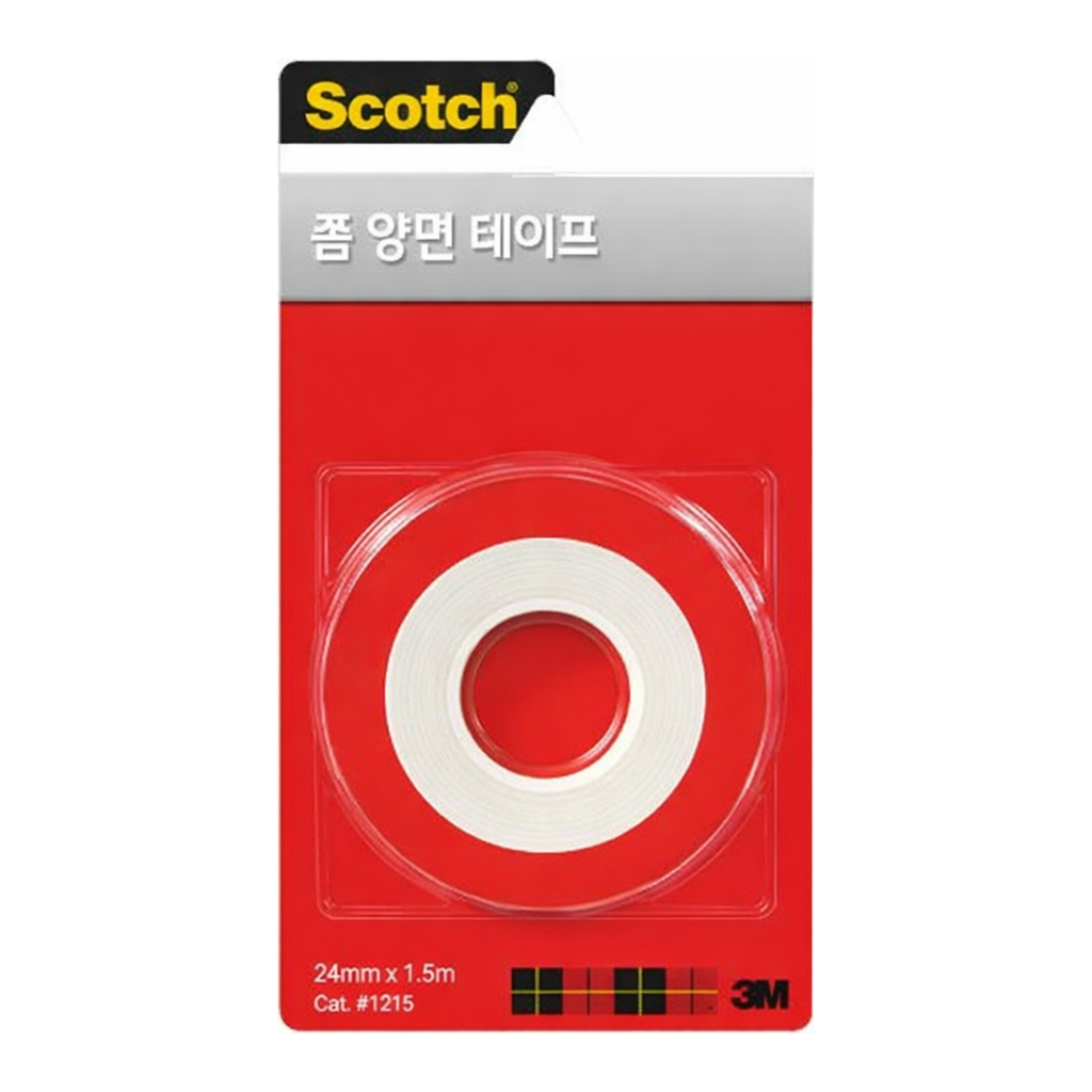 OFFICENEX 3M 스카치 폼양면테이프 1215(보급형, 24mm×1.5m)