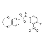 Merck N-(4-Fluoro-3-nitrophenyl)-3,4-dihydro-2H-1,5-benzodioxepine-7-sulfonamide
